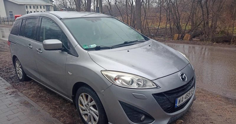 Mazda 5 cena 30500 przebieg: 159000, rok produkcji 2012 z Warszawa małe 106